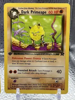 Pokemon 1st Edition Dark Hypno, Primeape, Machamp, Machoke, Raticate, Gloom NM - Image 5