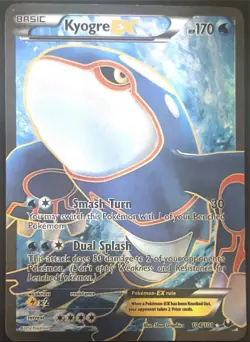Pokemon Kyogre EX 104/108 Dark Explorers Ultra Rare Full Art Holo 170 HP Basic - Image 1