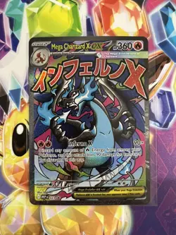 Pokemon Mega Evolution Mega Charizard X EX 023 Black Star Promo (NM) - Image 1