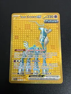 2024 Pokemon Iron Crown ex 216/162 Temporal Forces Hyper Rare Holo NM - Image 1