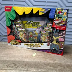 Pokemon TCG Ascended Heroes Premium Poster Collection Mega Lucario EX IN HAND - Image 1
