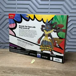 Pokemon TCG Ascended Heroes Premium Poster Collection Mega Lucario EX IN HAND - Image 2