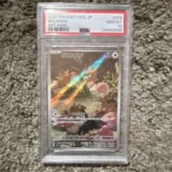 PSA 10 Pokemon TCG Spearow M1l: Mega Brave Art Rare Holo Japanese 074/063 60 HP - Image 1