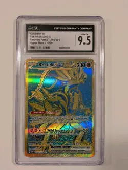 Pokemon (2024) Paldean Fates Koraidon EX 245/091 CGC 9.5 Secret Hype Rare Holo - Image 1