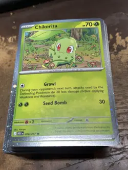 LOT OF (72) Pokemon Chikorita (Reverse Holo Pokeball) 008/217 ASCENDED HEROES - Image 1