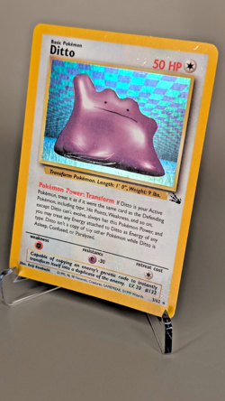 Ditto Holo 3/62 - Pokemon Vintage 1999 WOTC Fossil (HP) - Image 2