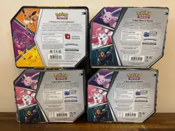 Pokemon TCG: V Heroes Tin Set Sylveon, Umbreon, & Espeon Eeveelutions EMPTY - Image 2