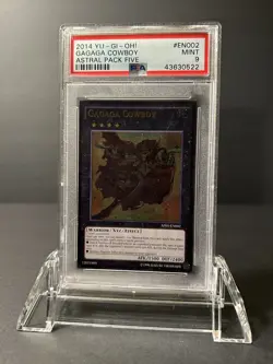 Yugioh Gagaga Cowboy AP05 - EN002 Ultimate Rare Astral Pack PSA 9 - Image 1