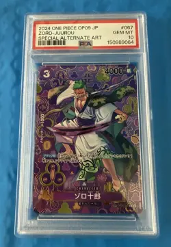 PSA 10 Zoro-Juurou SP OP05-067 R Special Alternate Art One Piece - Image 1