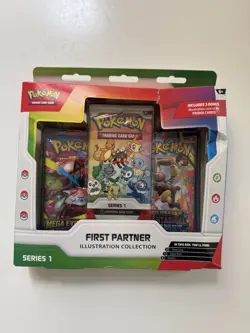 Pokemon First Partner Illustration Collection Series 1 Sealed Box - Damaged - Image 1