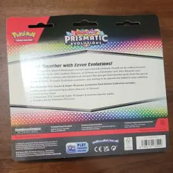Pokemon Scarlet & Violet Prismatic Evolutions Tech Sticker Collection 3 Packs - Image 2