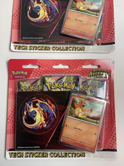 Pokemon TCG Ascended Heroes Charmander Triple Blister Tech Sticker Collection x2 - Image 3
