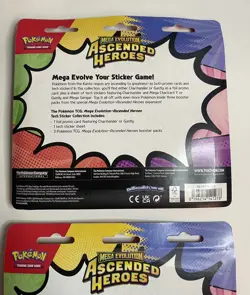 Pokemon TCG Ascended Heroes Charmander Triple Blister Tech Sticker Collection x2 - Image 5