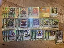 Future Card Buddyfight Rare Katana World Electrobeast Deck Core with 4x Goryou - Image 1