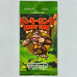 Donkey Kong Card Game Booster Pack 10 Cards Included Nintendo 1999 Japan - Image 1