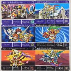 SD Gundam Gaiden Gaitoshin Senki II 44 Cards Complete Set Bandai 1996 Japan - Image 3