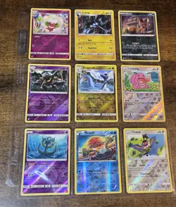 🔥Vintage Reverse Holos Binder Page of Pokemon Cards 🔥 - Image 1