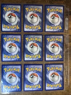 🔥Vintage Reverse Holos Binder Page of Pokemon Cards 🔥 - Image 2