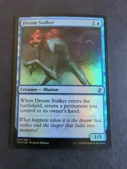 Dream Stalker FOIL Time Spiral Remastered NM Blue Common MAGIC MTG CARD - Image 1