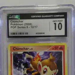 Pokemon Chimchar 12/17 POP Series 8 Regular 2008 CGC 10 Pokemon Card - Image 2