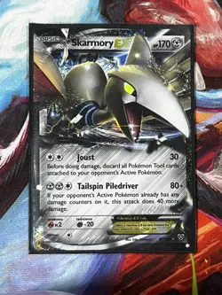 Skarmory EX - 80/146 - Pokemon XY Base Set Ultra Rare Card - Image 1