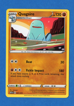 Quagsire - New 2025 McDonalds Happy Meal Pokemon Dragon Discovery Card 7/15 - Image 1