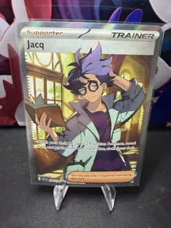 Jacq 236/198 Full Art Trainer NM Scarlet & Violet Pokemon Card - Image 2