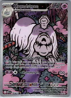 Houndstone 145/132 ME01: Mega Evolution - Pokemon Card - NM - Image 1