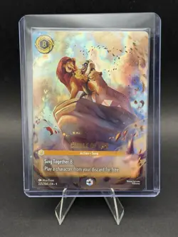 Disney Lorcana TCG Fabled Enchanted Circle of Life Card 225/204 - Image 1