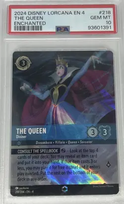 Lorcana Ursula's Return: The Queen - Diviner Enchanted PSA 10 - Image 1