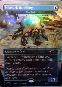 NM MTG FOIL MIRELURK HATCHLING RUIN CRAB SECRET LAIR FALLOUT RAD - Image 1