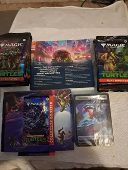 MAGIC THE GATHERING - DRAFT NIGHT - TEENAGE MUTANT NINJA TURTLES -COMPLETE/ READ - Image 1
