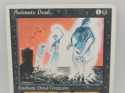 MTG Animate Dead 5th Edition HP Vintage 1995 Enchantment Reanimator Staple - Image 2
