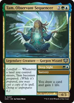 Tam, Observant Sequencer *FOIL* Secrets of Strixhaven - 237 - LP/NM - Image 1