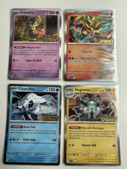 Pokemon Surging Sparks Build & Battle Prerelease Decks Promo Cards (4) - Image 1