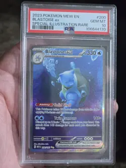 PSA 10 BLASTOISE EX 200 SCARLET & VIOLET 151 SIR POKEMON GEM MINT - Image 1