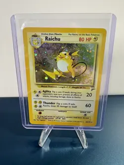 Pokemon Base Set 2 Raichu Holo #16/130 NM - Image 1