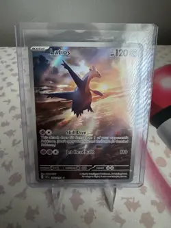 Pokemon TCG Latios SV8: Surging Sparks 203/191 Illustration Rare Full Art Holo - Image 1