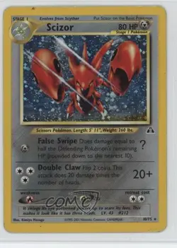 Scizor Holo Pokemon Neo Discovery #10 2001 - Image 1