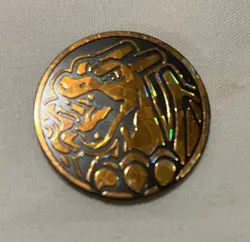 Official Pokemon Coin Charizard Flipping Coin TCG metalic orange - Image 1