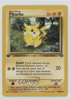 Pikachu 1st Ed. Pokemon Jungle #60 1999 - Image 1