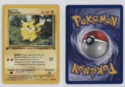 Pikachu 1st Ed. Pokemon Jungle #60 1999 - Image 3