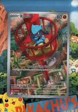 Pokemon TCG Riolu MEP Promo Pokemon Center Stamped MEP010 NM/M - Image 1
