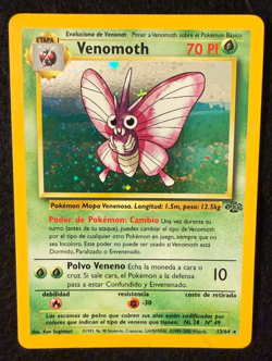 1999 Pokemon Jungle Spanish Venomoth Hologram W/Swirl 13/64 NrMt/Mt - Image 1