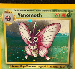 1999 Pokemon Jungle Spanish Venomoth Hologram W/Swirl 13/64 NrMt/Mt - Image 3