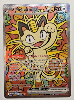 Pokemon TCG Meowth EX 121/088 Special Illustration Rare Perfect Order SIR - NM - Image 1