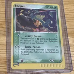 Pokemon Seviper EX Sandstorm Holo Rare 11/100 80HP English 2003 TCG - Image 1