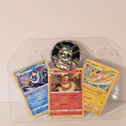 POKEMON Eevee Collector Chest PROMO SET - Flareon Vaporeon Jolteon Cosmos Holo - Image 1