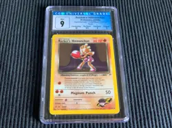 2000 POKEMON ROCKET'S HITMONCHAN #11/132 *GYM HEROES UNLIMITED HOLO CGC 9 MINT* - Image 1