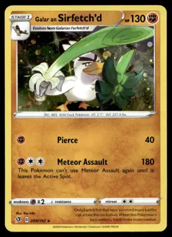 EX-NM Galarian Sirfetch'd - (Cosmos Holo) Holo Rare 095/192 Pokemon TCG - Image 1